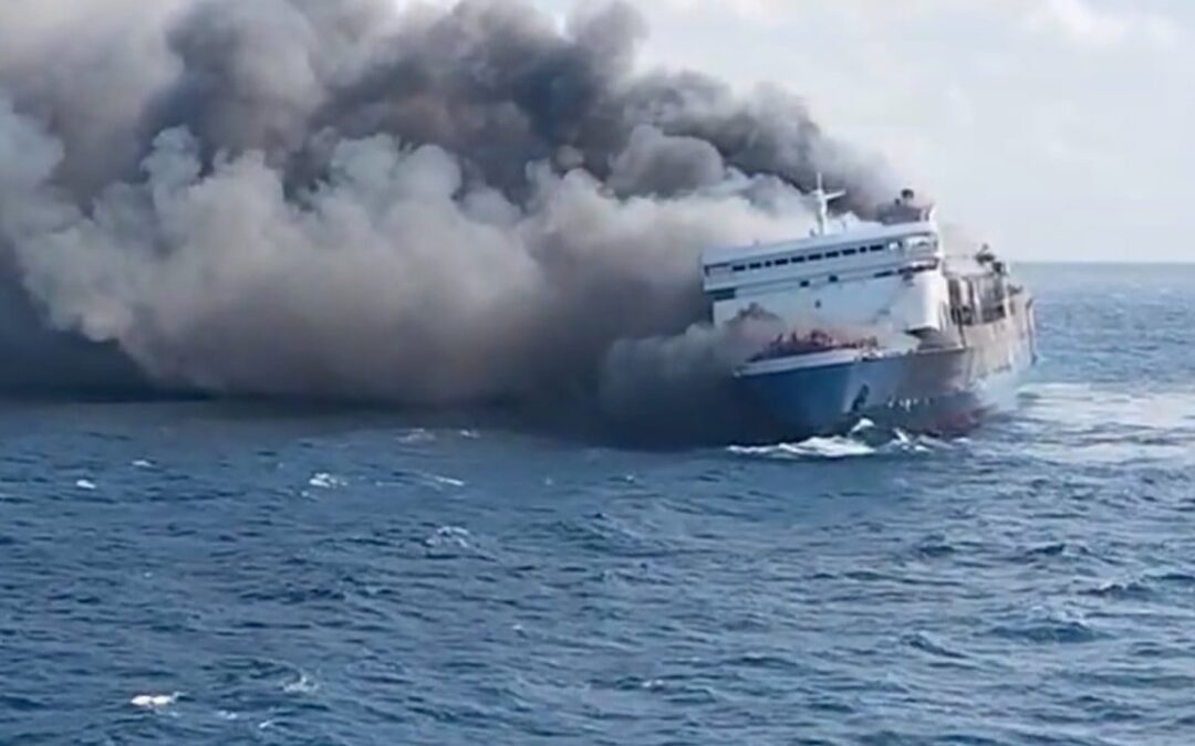 5 dead in Indonesia ferry fire, 41 missing