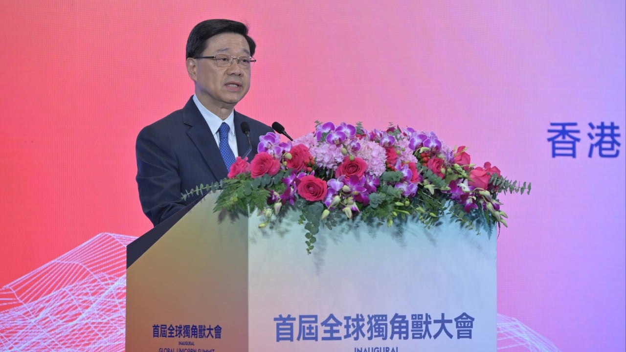 John Lee urges start-ups to seize opportunities through ‘golden gateway’ of Hong Kong
