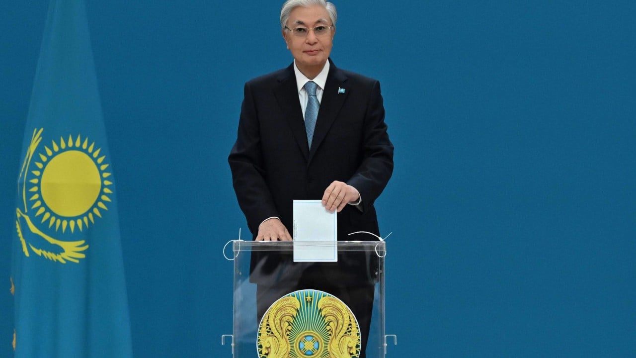 Kazakhstan election: pro-Tokayev party set for landslide as president hints at staying on