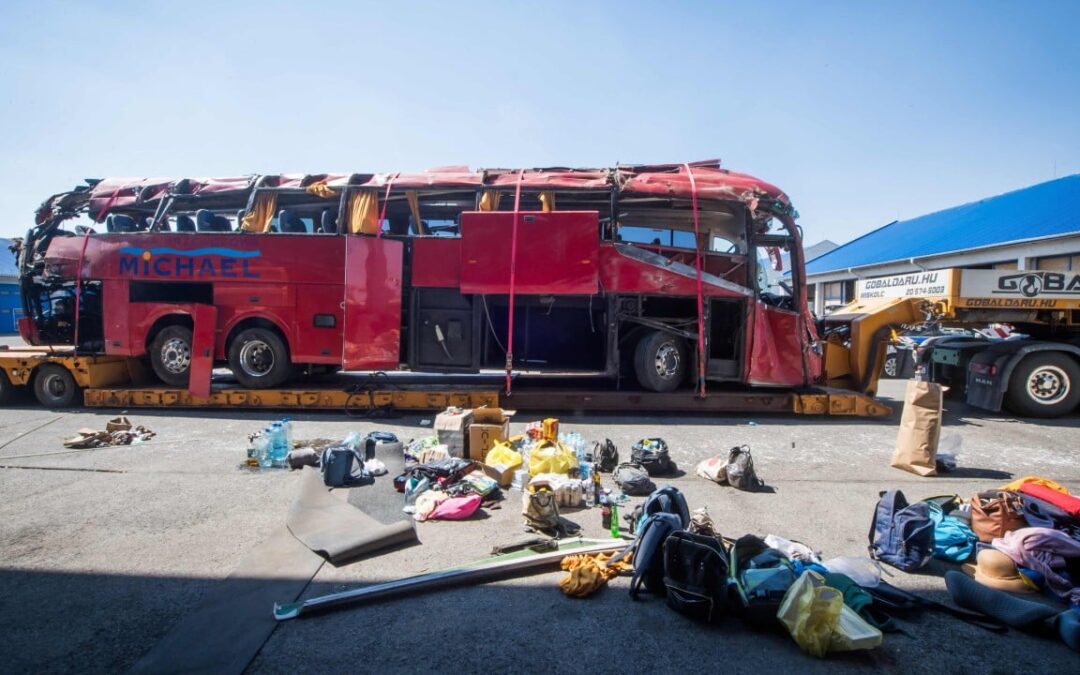 Driver arrested after Hungary bus crash kills 12 people, injures at least 10