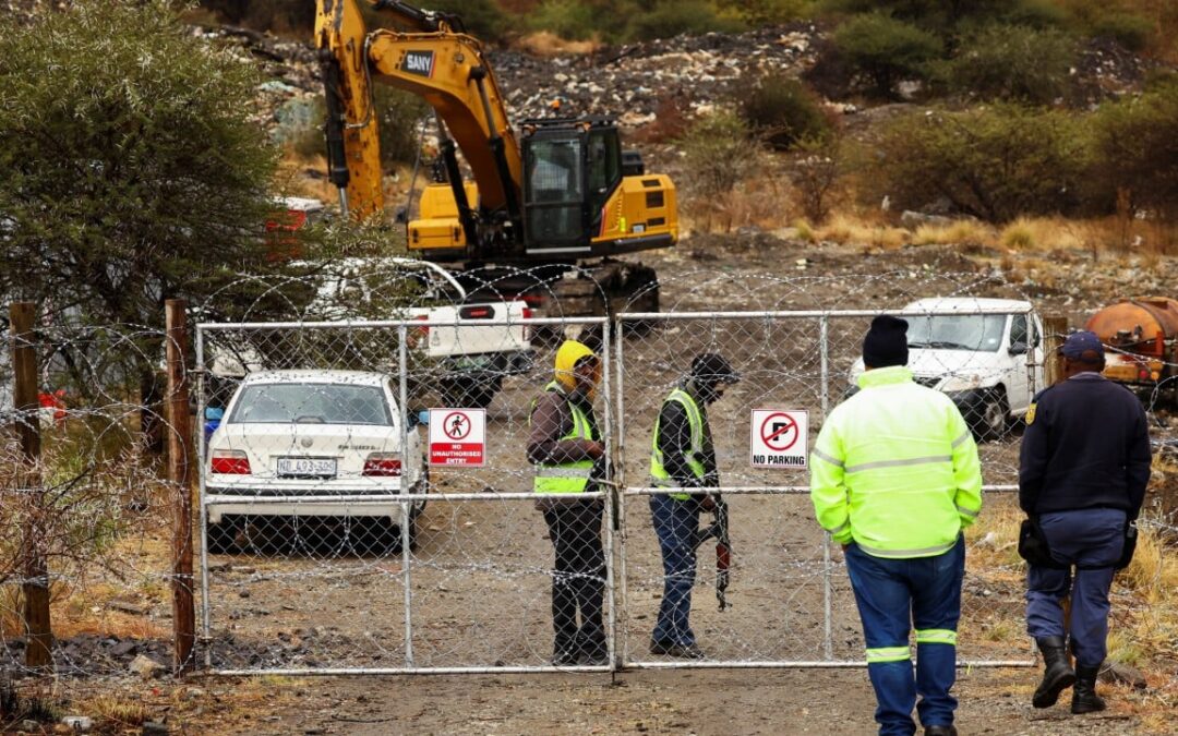 South Africa mine dump collapse kills at least 14 suspected illegal miners