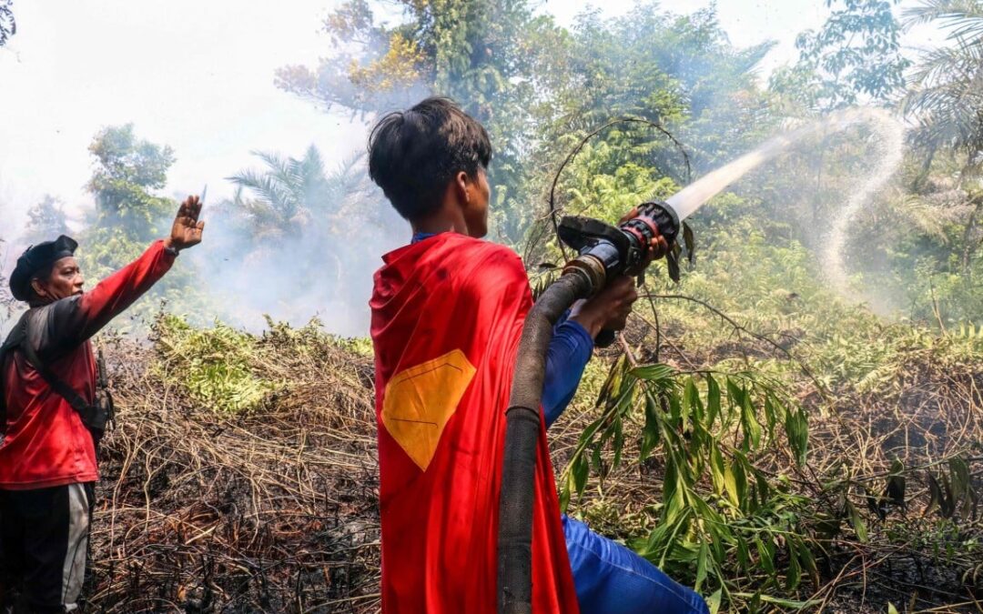 Indonesia teen with ‘Superman’ cape fights haze fires, minister hails ‘forest hero’