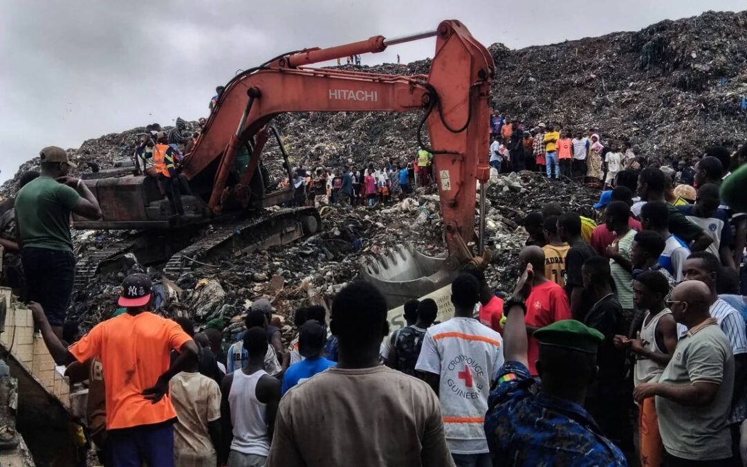 Landfill collapse kills at least 30 in Guinea as rescuers search for survivors