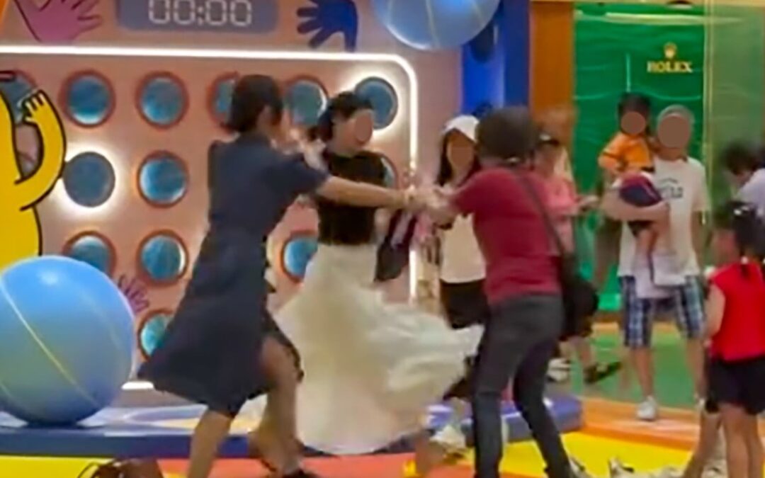 3 women charged over Hong Kong play-area brawl, police say grandmother was hit first