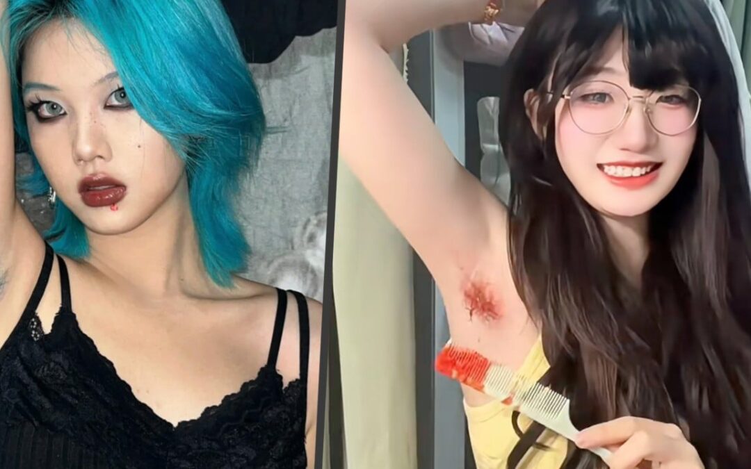 Young Chinese women dye armpit hair as fashion statement and expression of bodily autonomy