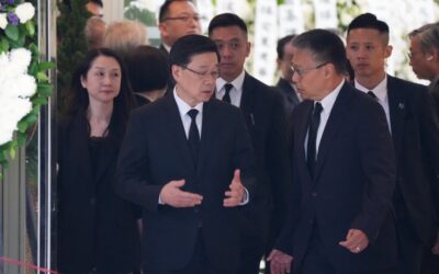 City leader John Lee joins mourners at vigil for Tung Chee-hwa