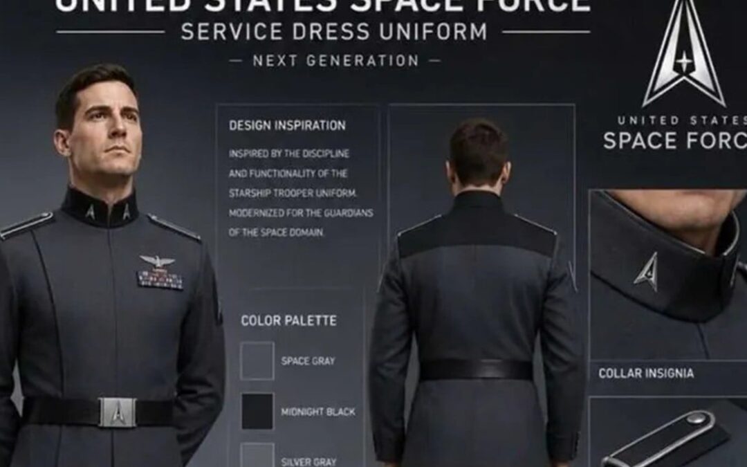 Trump posts Space Force uniforms derived from ‘fascist’-inspired Starship Troopers outfits