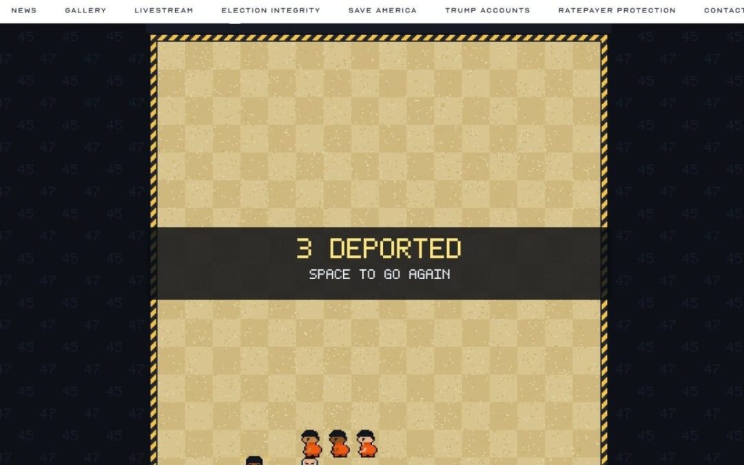 White House video games depict migrant captures, building border wall
