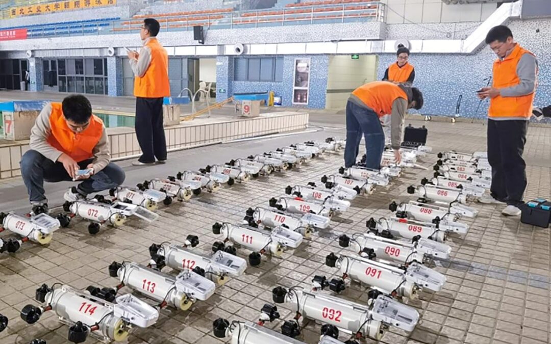 Chinese team sets world record with swarm of 116 underwater drones