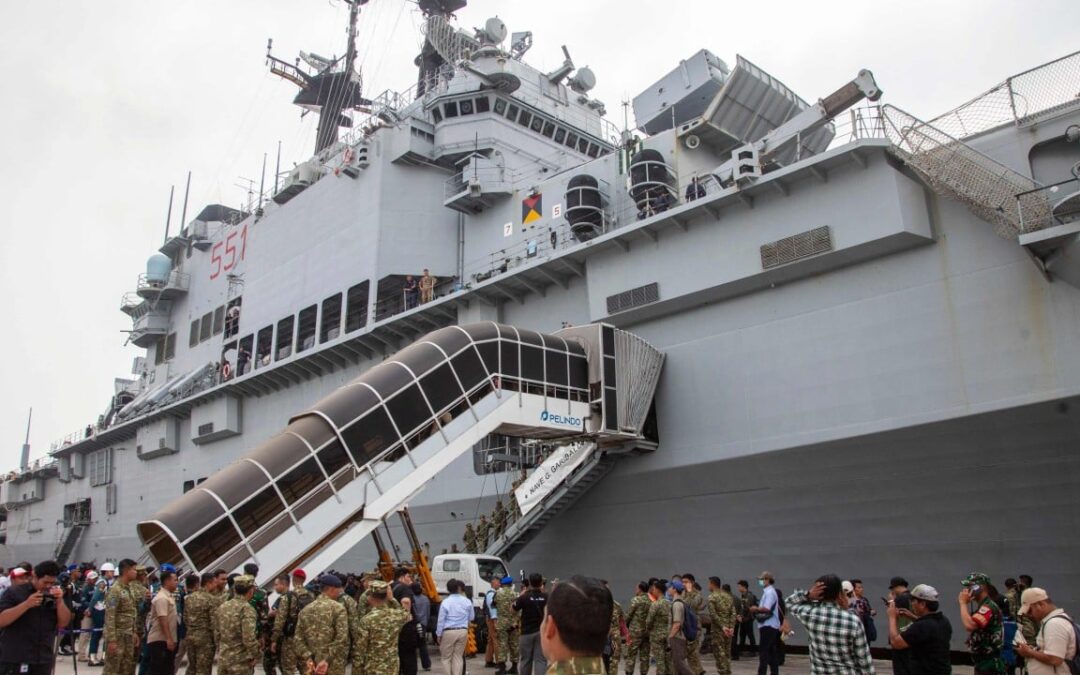 Indonesia commissions first aircraft carrier, bolstering sea defence