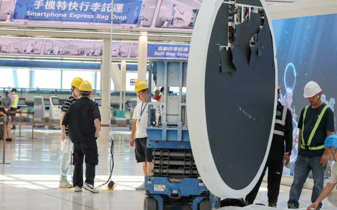 Dangling airport display back on after extra cables added, motion disabled