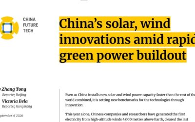 China’s solar, wind innovations amid rapid green power buildout