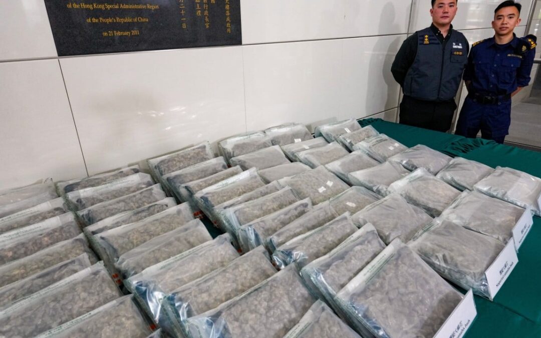 Nearly 50% rise in drug seizures by Hong Kong customs in first half of year