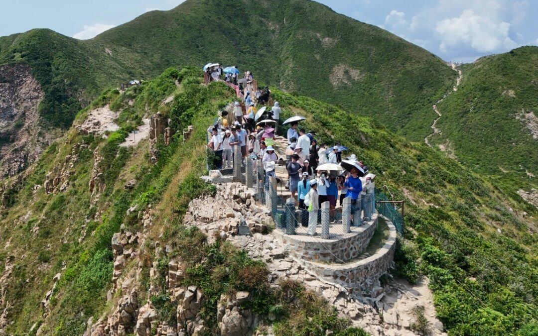 Hikers flock to Hong Kong’s Po Pin Chau on first day of National Day ‘golden week’