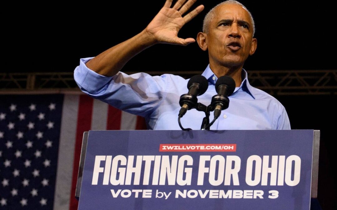 Obama blasts Trump’s ‘chaos and cruelty’ while campaigning for Democrats