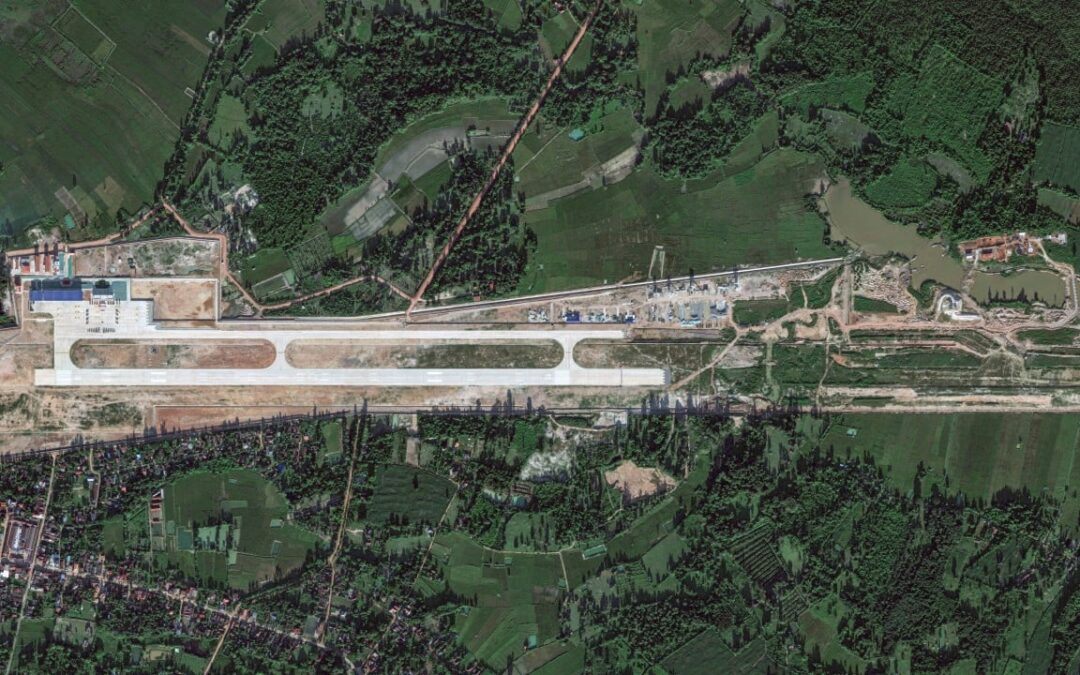 Are Chinese military aircraft already using a new joint air facility in Laos?