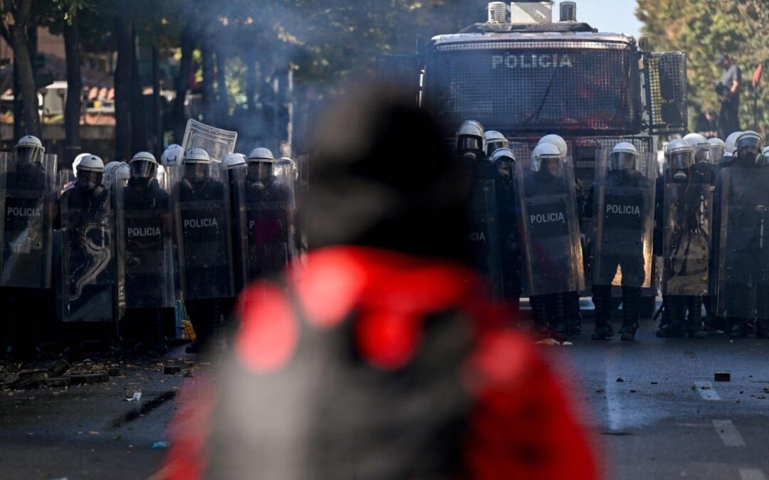 Albanian police fire rubber bullets as student protesters call for PM to quit