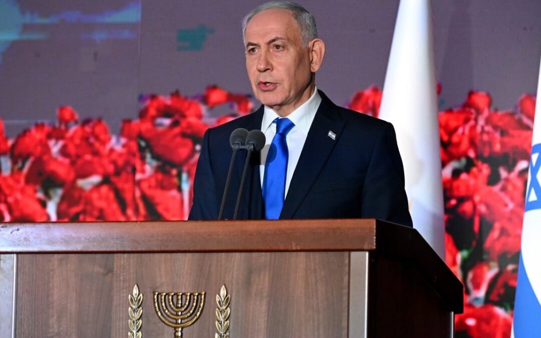 ‘There will be no Hamas rule in Gaza,’ Netanyahu vows at October 7 memorial