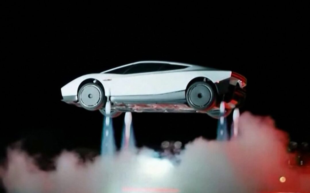 Elon Musk unveils Tesla’s ‘flying’ car