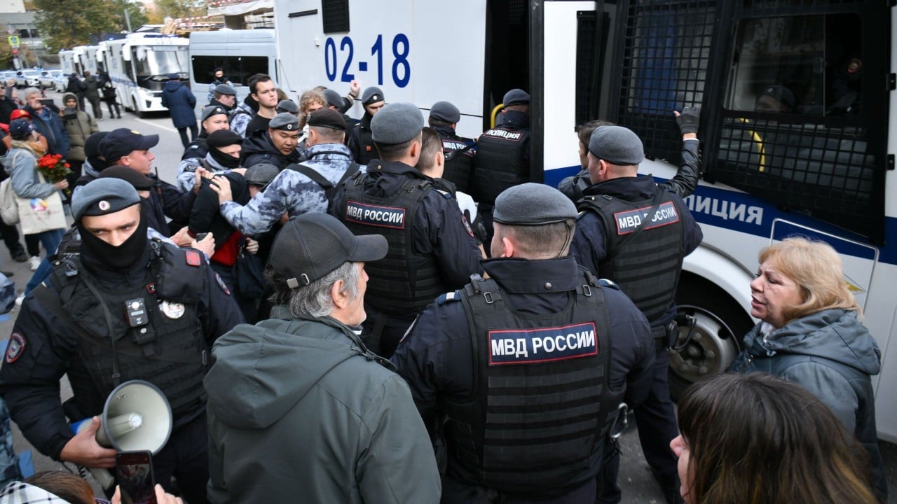 Dozens detained at a rally in Moscow held by Kremlin-friendly Communist Party, party says